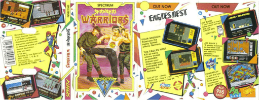 Shanghai Warriors box art for ZX Spectrum